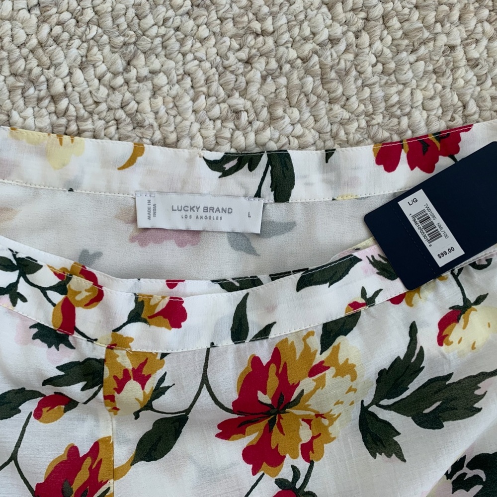 NWT Lucky Brand Wrap-around Print Skirt Sz L - Picture 2 of 9